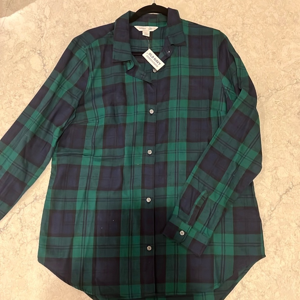 Old Navy Plaid Flannel- Women’s Size Large *tall